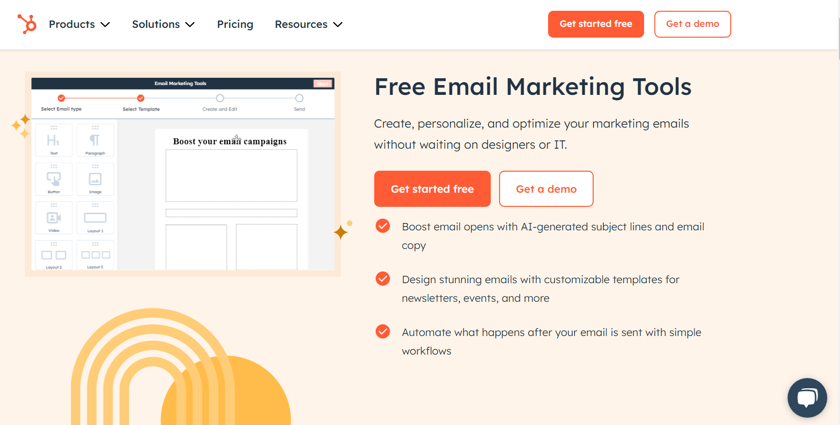 HubSpot Home Page