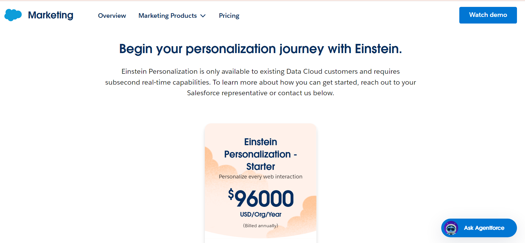 Einstein Pricing