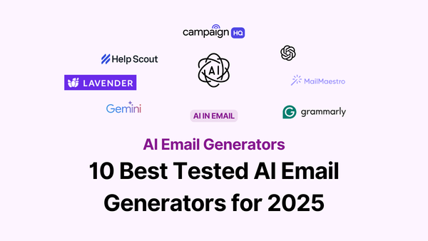 Top 10 tested AI Email Generators