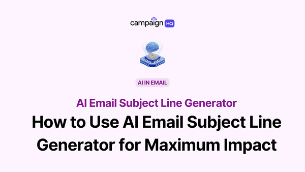 How to Use an AI Email Subject Line Generator