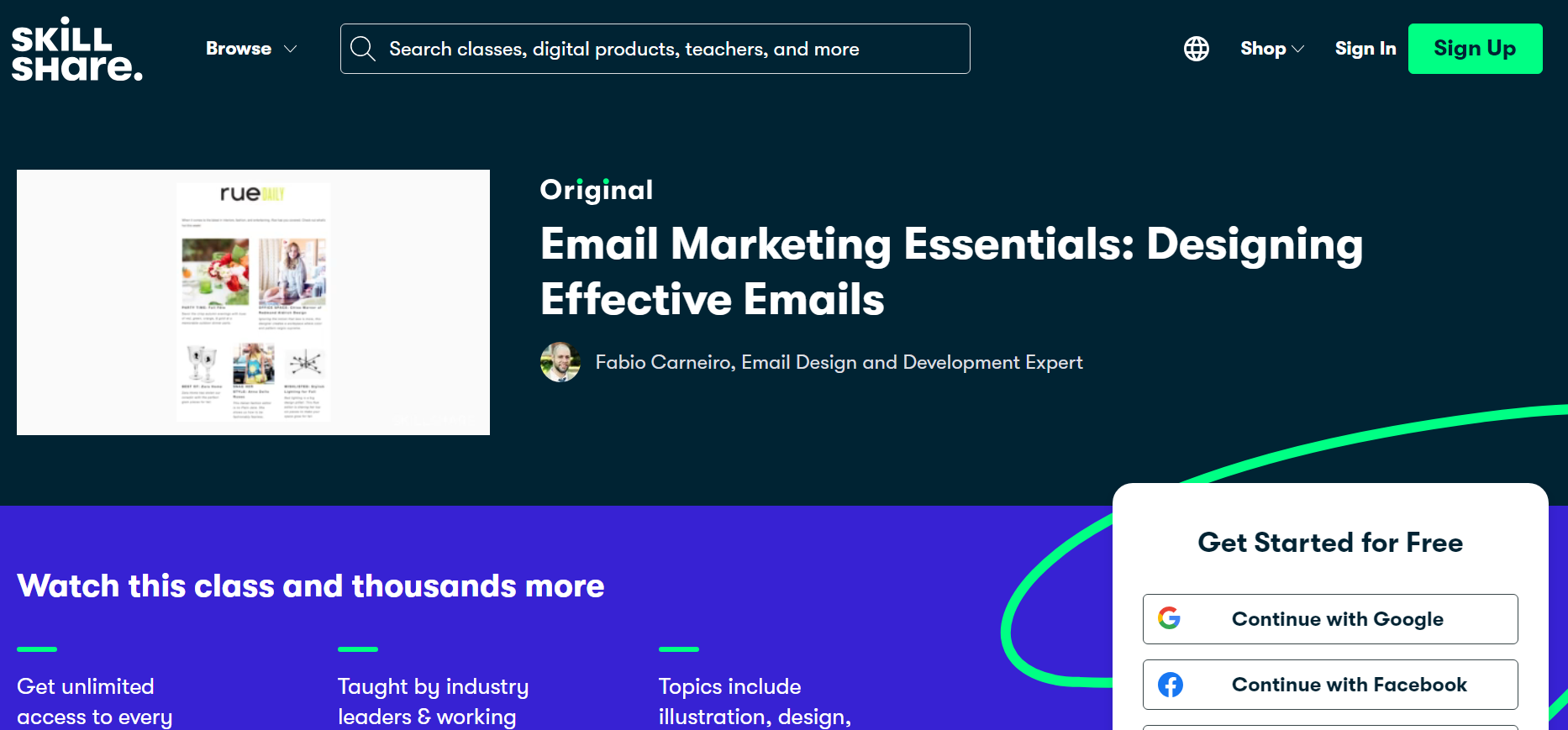 SkillShare Email Marketing Essentials