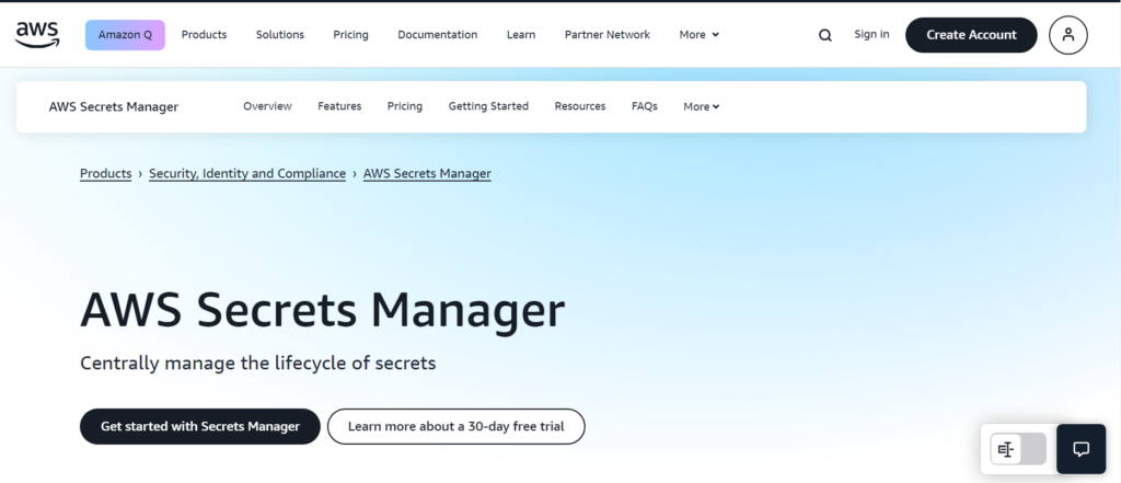 AWS Secrets Manager for WhatsApp Credentials