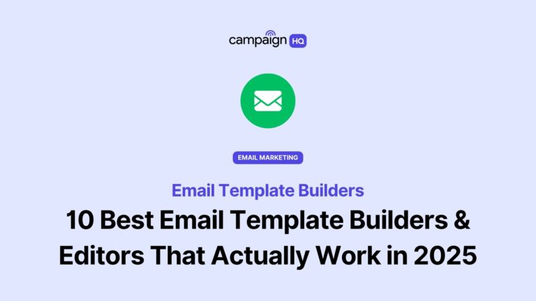 10 Best Email Template Builders & Editors That Actually Work in 2025 [Expert Tested]