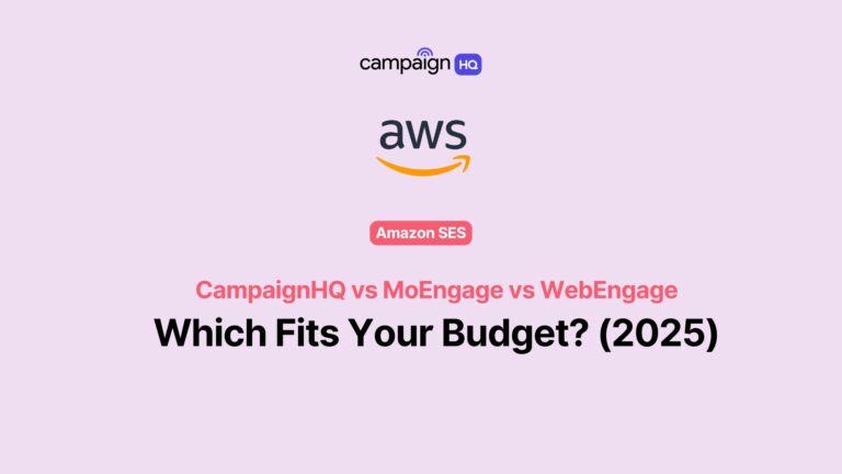 CampaignHQ vs MoEngage vs WebEngage: Which Fits Your Budget? (2026)