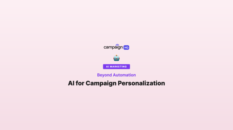 AI for Campaign Personalization to Boost Engagement Beyond Automation
