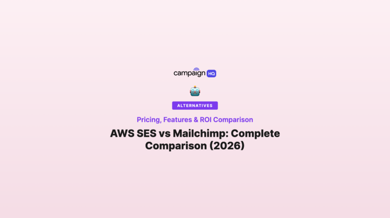 AWS SES vs Mailchimp: Pricing, Features & ROI Comparison (2026)