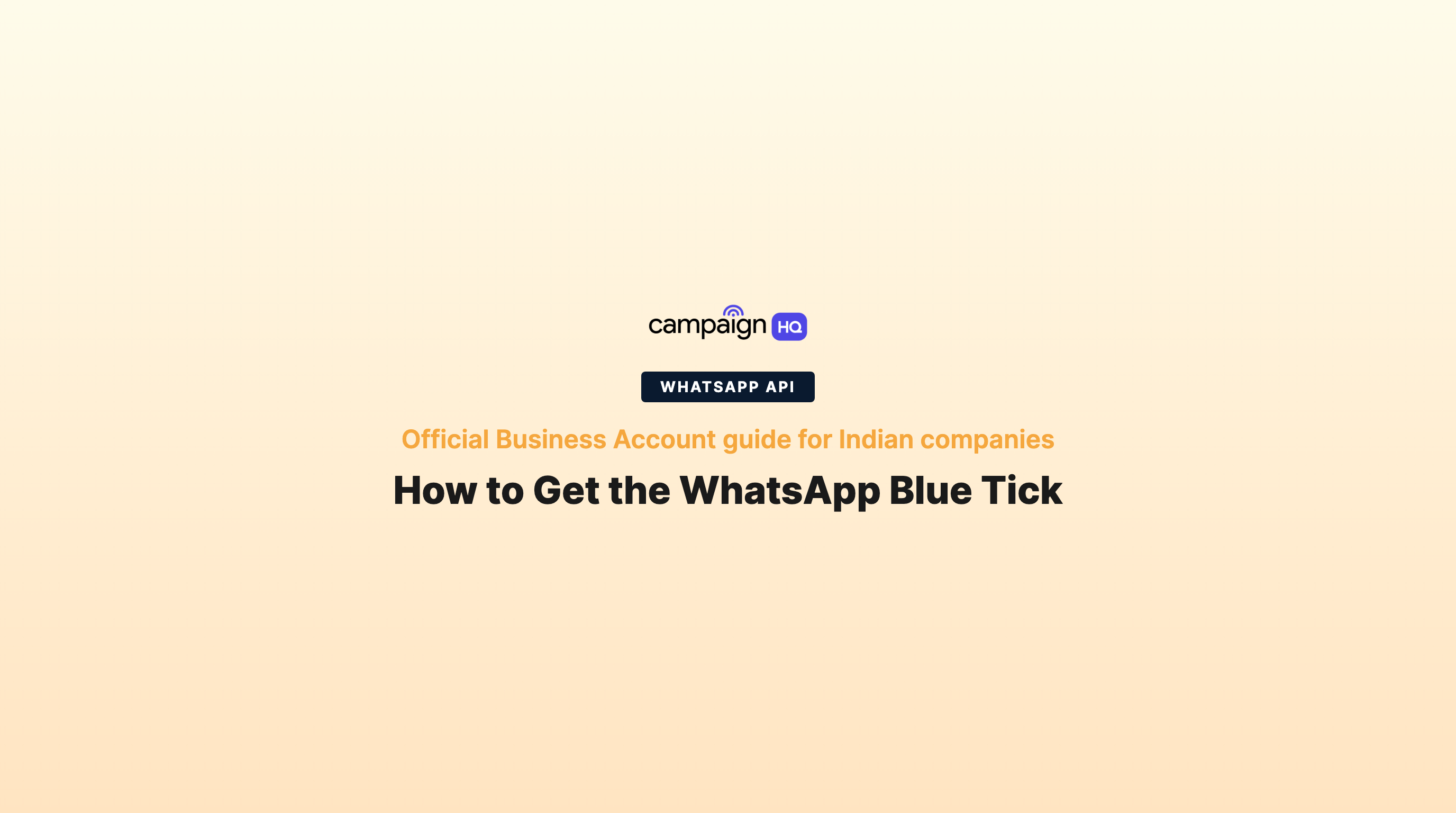 How to Get the WhatsApp Blue Tick for Indian Companies