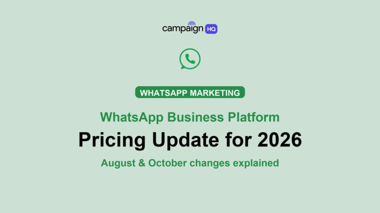 WhatsApp Business Pricing Update for 2026