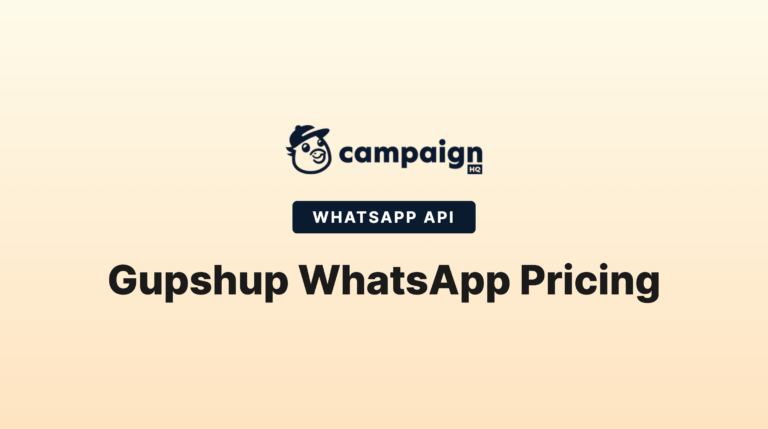 Gupshup WhatsApp Pricing: Message Fees and Operating Costs