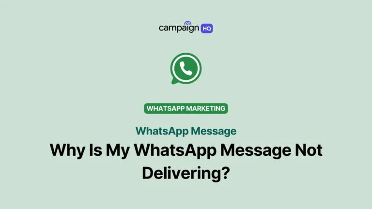 Why Is My WhatsApp Message Not Delivering?