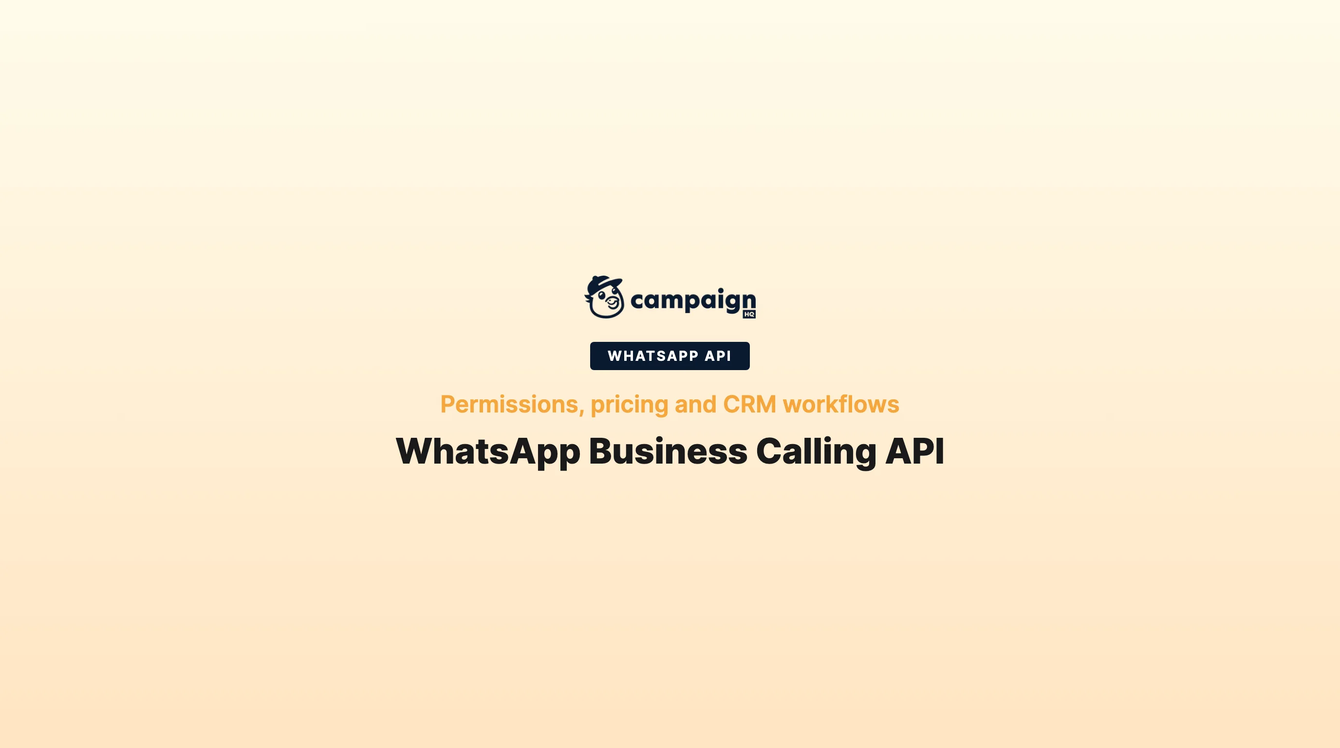 WhatsApp Business Calling API: permissions, pricing and CRM workflows