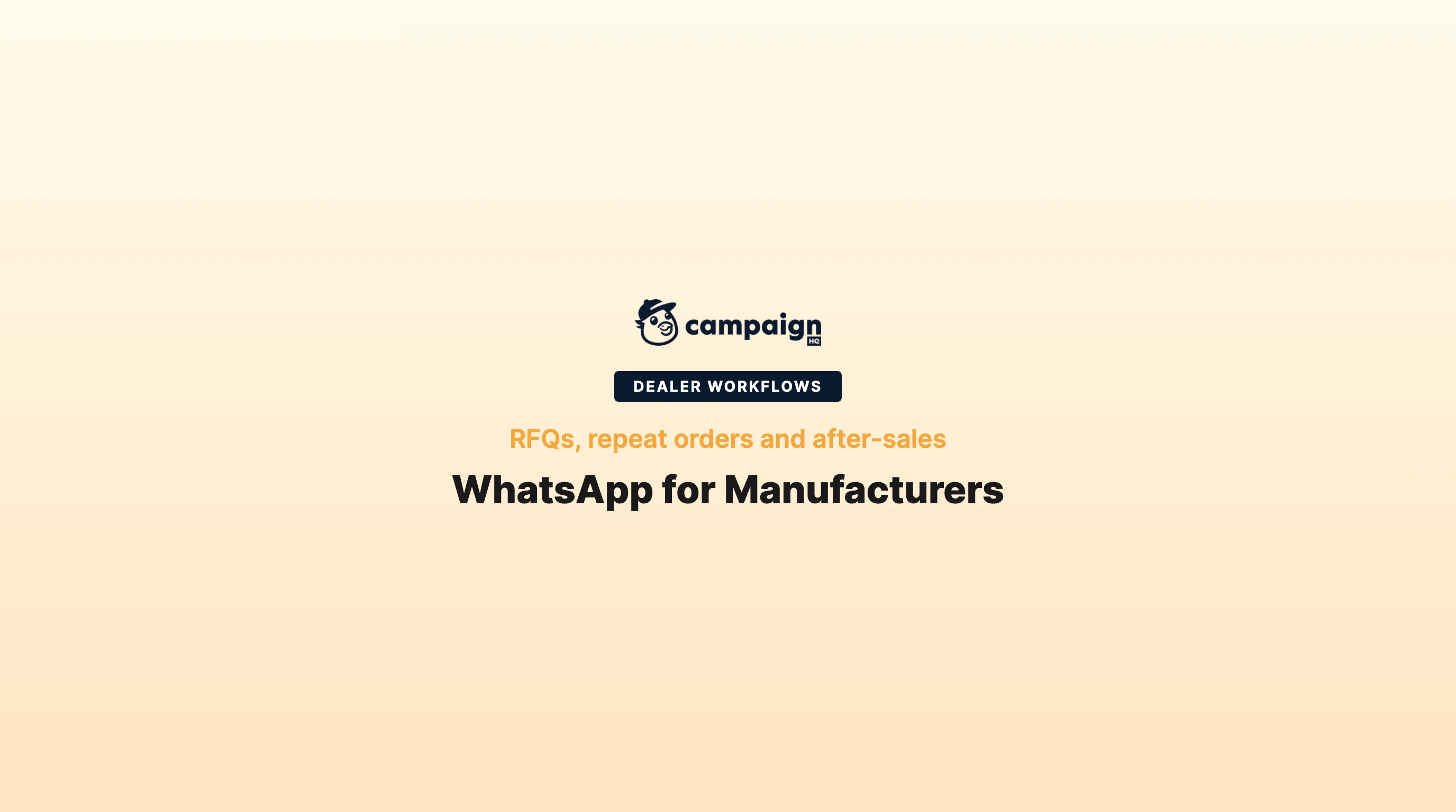 WhatsApp for Indian manufacturers: RFQs, dealer reorders and after-sales
