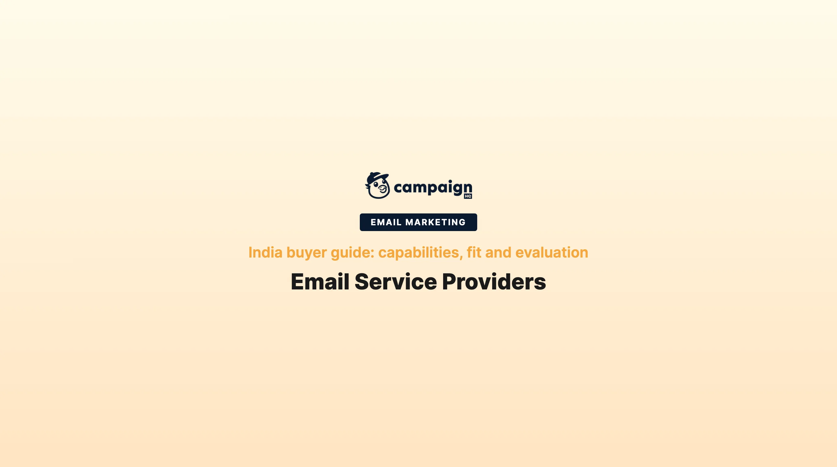 Email Service Providers: India buyer guide