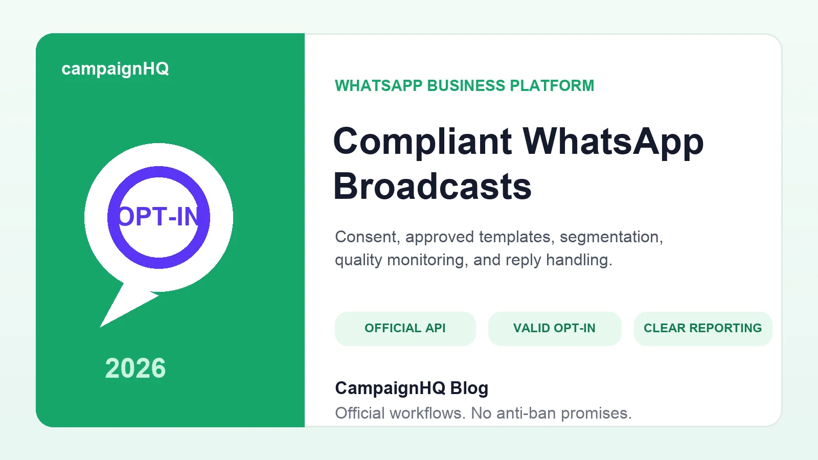 A practical guide to running an official WhatsApp blast